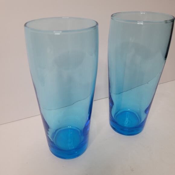 Blue Glass Tumblers - Picture 3 of 6